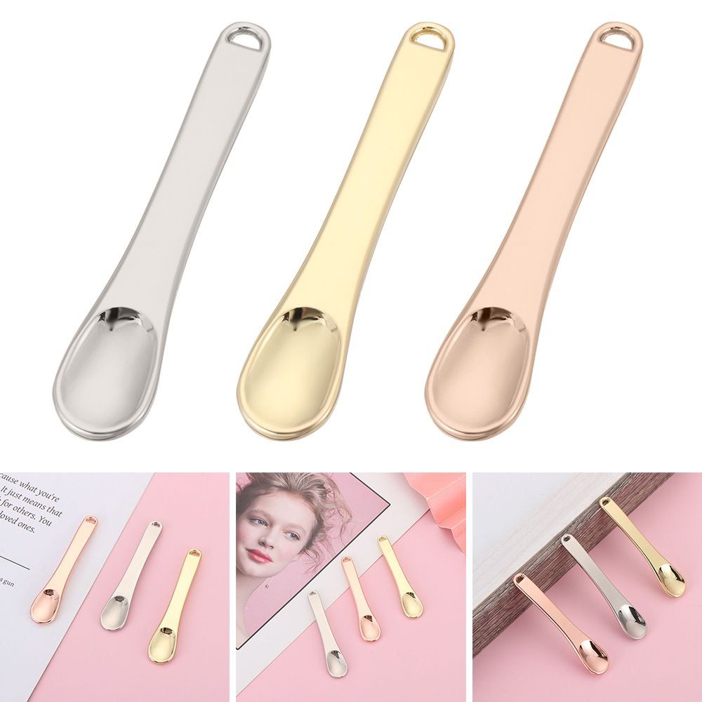 Muỗng Kim Loại Mini Nhiều Màu Sắc Chăm Sóc Da Mặt