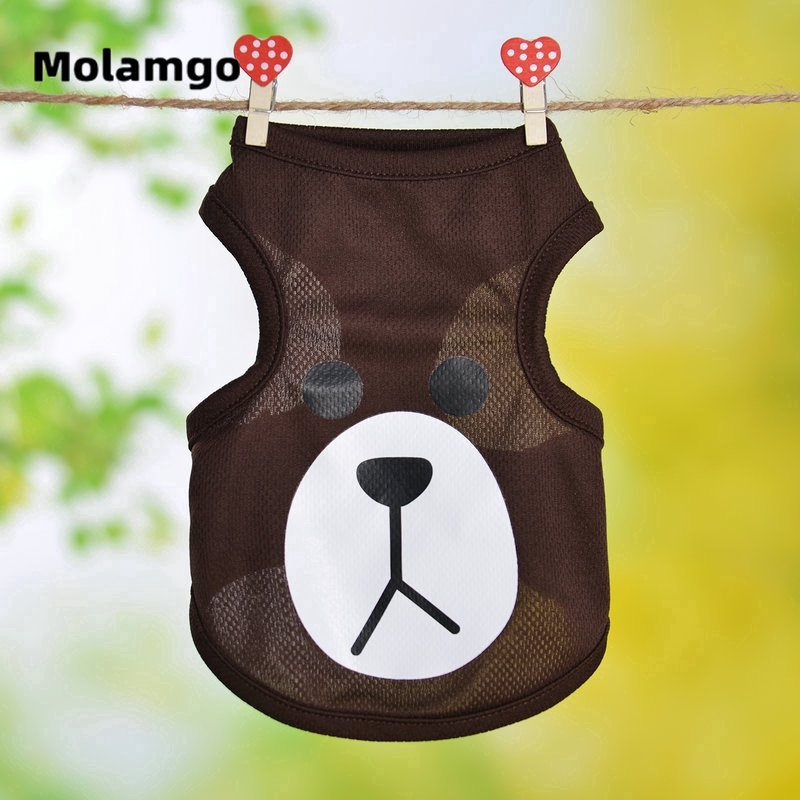MOLAMGO  Áo thun in họa tiết dễ thương thời trang xuân hè cho thú cưng