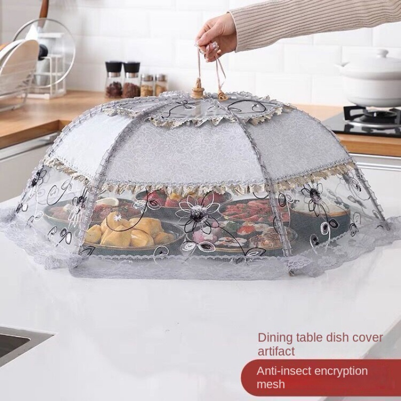 Lồng Bàn Đậy Thức Ăn Chống Bụi Có Thể Gấp Gọn Tiện Dụng