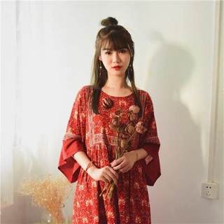 Váy bohemia thổ cẩm