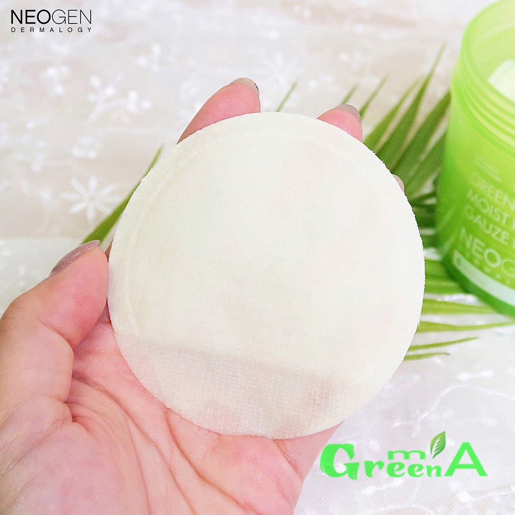 Tẩy Da Chết Trà Xanh Neogen Dermalogy Green Tea Moist PHA Guaze Peeling Pad 30 Miếng [NHẬP KHẨU CHÍNH HÃNG]
