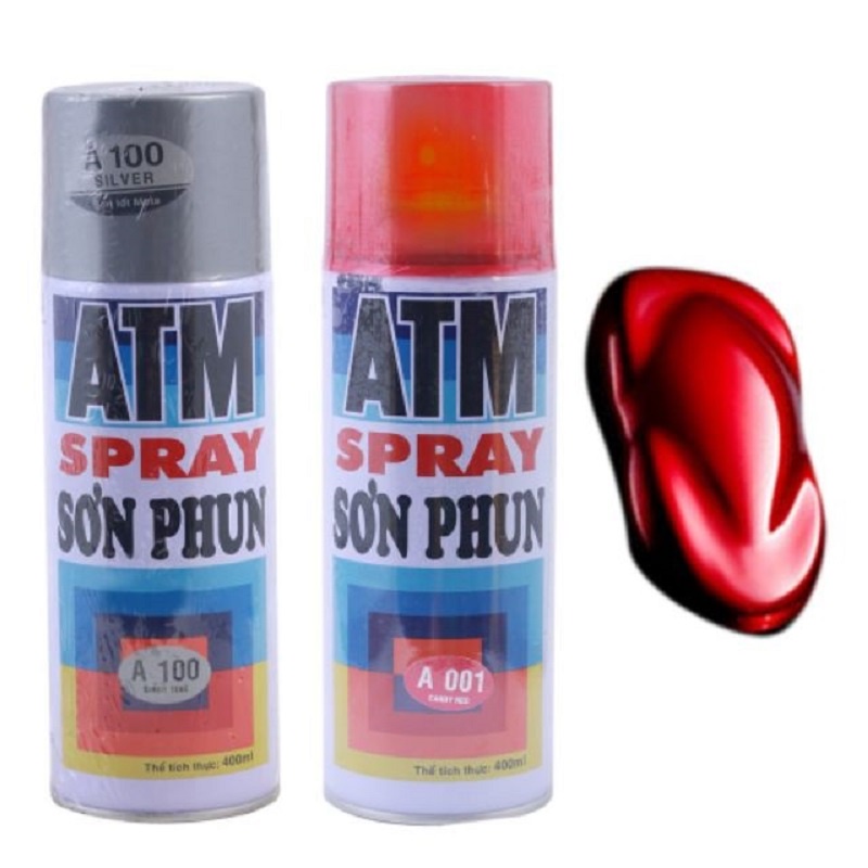 Sơn Xịt ATM Spray Đủ Màu Giá Sỉ - Sơn Phun A.T.M Cao Cấp, Màu Sắc Đa Dạng, Độ Bám Màu Cao, Sơn Trang Trí -vanphongphamBL