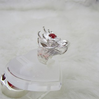 Nhẫn nam bạc đầu rồng