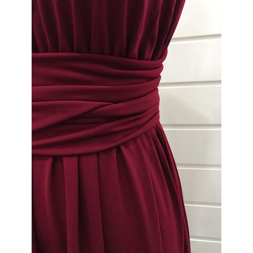 Váy maxi trơn 2 dây TO