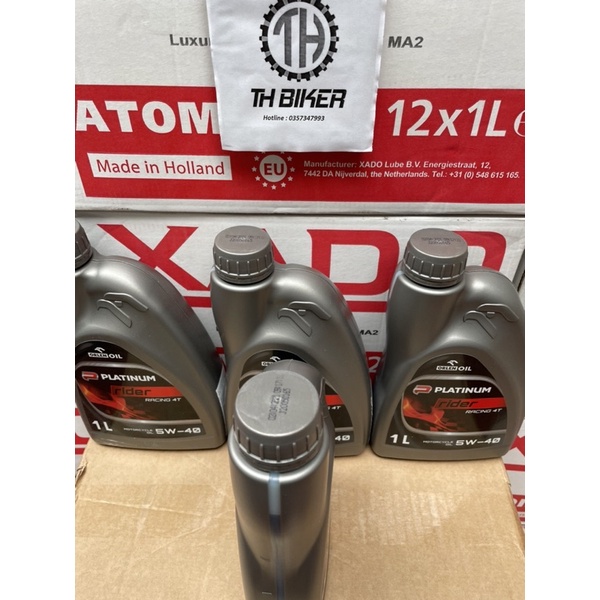 Dầu nhớt xe số, côn tay Orlen Platinum Rider Racing 4T 5w40 nhập khẩu Ba Lan