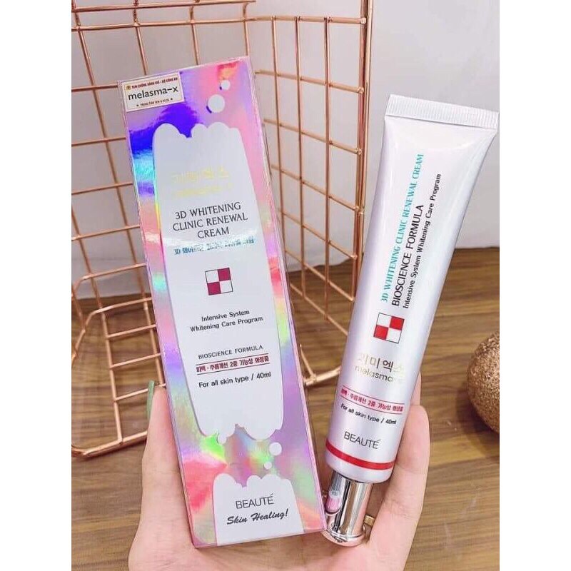 kem giảm thâm nám, tàn nhang 💖FREESHIP💖kem giảm thâm nám  melasma-x 3d whitening clinic cream