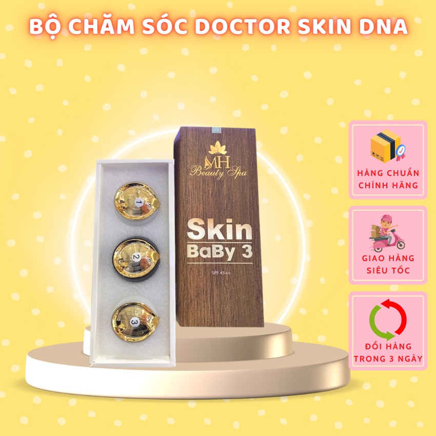 Kem nám Skin Baby 3 ⚡ CAO CẤP ⚡ bộ sản phẩm dưỡng trắng da MH Beauty Spa cân bằng độ Ph, giúp lấy lại vẻ đẹp cho làn da