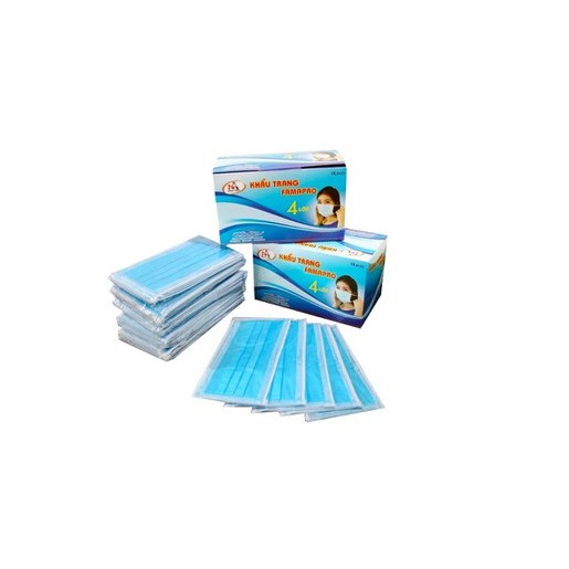 Bộ 5 Hộp Khẩu Trang Y Tế Kháng Khuẩn - 4 Lớp Lọc