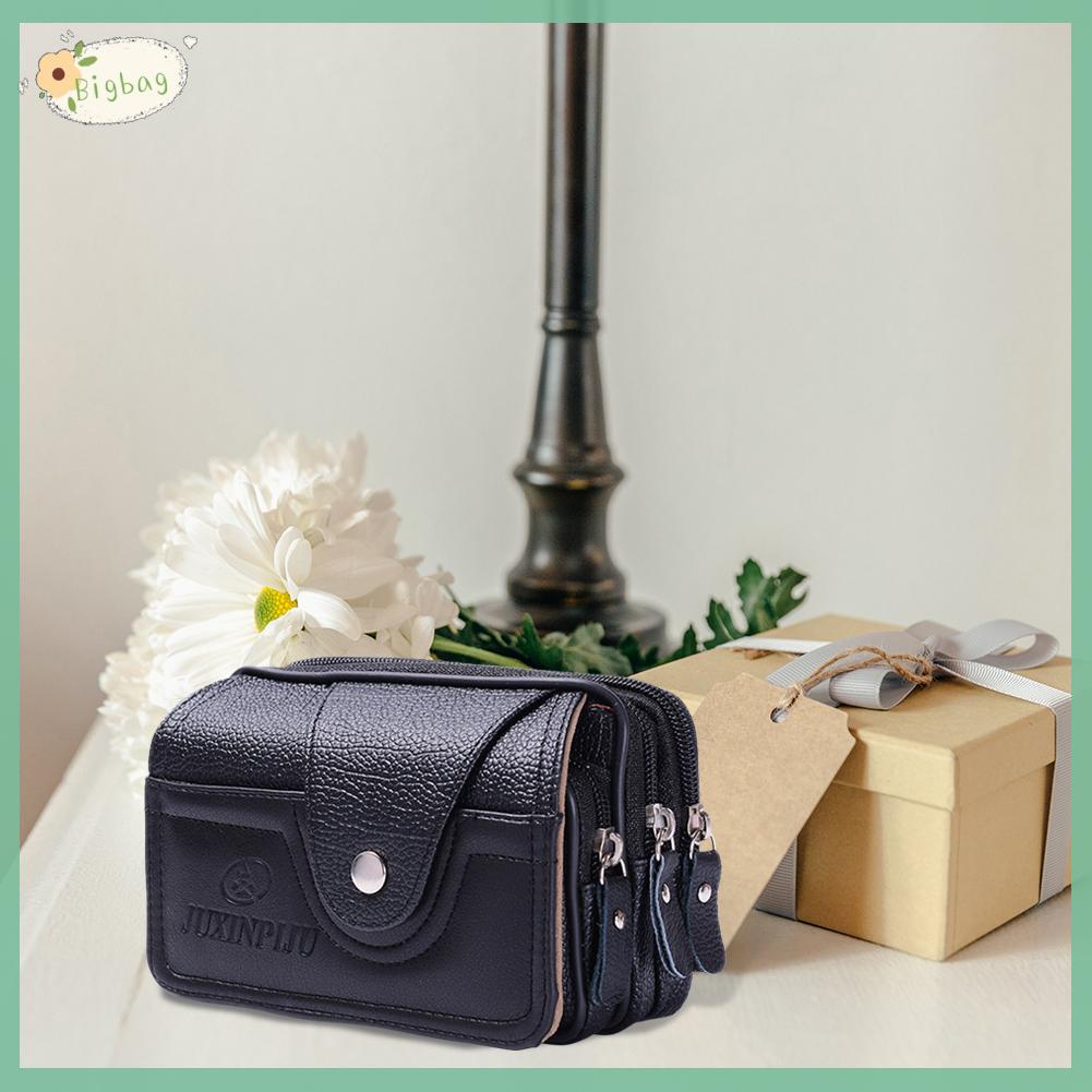 Túi da PU đeo hông đựng điện thoại đa năng chống thấm nước