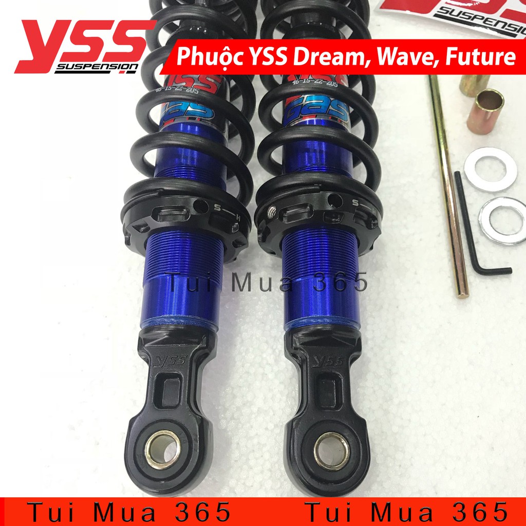 Phuộc YSS Dream, Wave, Future, Axelo Thái Lan Xanh Đen