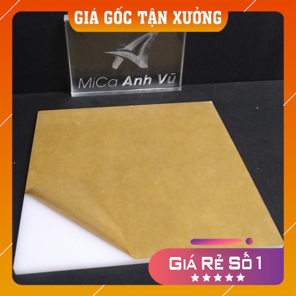 [Giá Tại Xưởng] Combo 3 Tấm nhựa mica trắng sữa A4 21x30cm hàng chất lượng cao