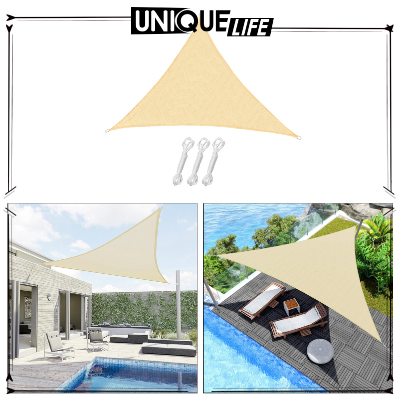 [Niuniu appliances]Sun Sail Shade Canopy Rectangle Triangle Oxford Cloth Shade Sail for Patio Deck Yard Backyard Outdoor Facility and Activities