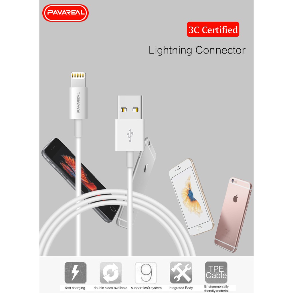 Bộ sạc được chứng nhận Pavereal 3C đặt dây chuyền sạc OpPO Huawei Vivo Xiaomi Apple Android Universal