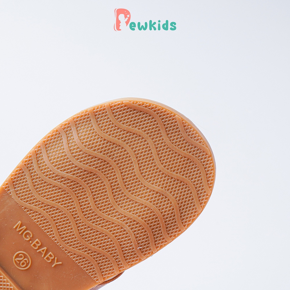 Dép sandal quai chéo Dewkids thiết kế nút gài chắc chắn cho bé trai, bé gái - TD010