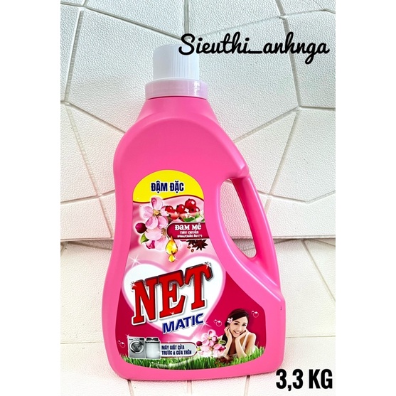 Nước giặt đậm đặc net matic can 3,3kg 3,6kg - ảnh sản phẩm 3