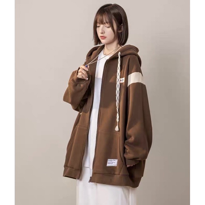 Áo khoác nữ form rộng [CÓ ẢNH THẬT] áo khoác unisex form rộng phong cách Ulzzang hottrend 2022 sọc tay