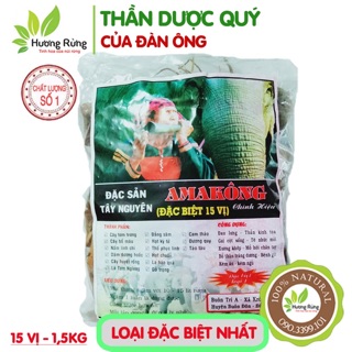 AMAKONG 15 vị, LOẠI ĐẶC BIỆT NHẤT, 1,5kg thang đồ ngâm, thảo dược