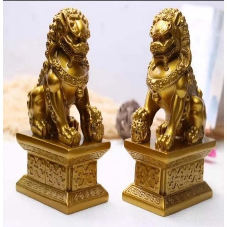 Tượng kỳ lân. cặp sư tử đá mini. tượng lân. tượng nghê. trang trí tiểu cảnh bể cá.phòng làm việc.trang trí kệ, phòng trà