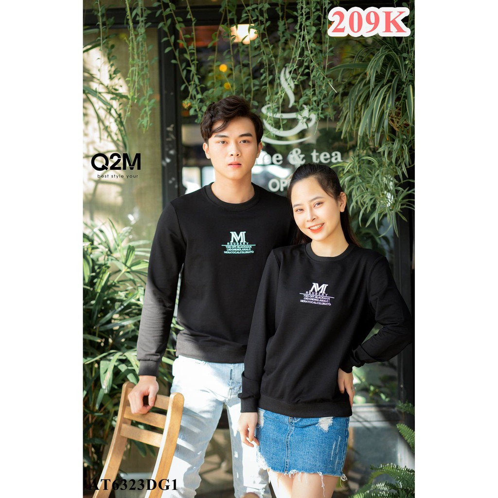 Áo nỉ nam 🍎FREE SHIP 🍎AT THÊU MI NGỰC AT6323DG1