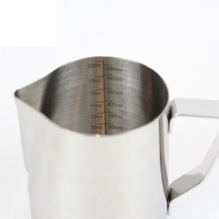 Ca đánh sữa inox dung tích 600ml có vạch chia