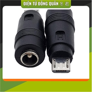 Đầu chuyển đổi dc 5.5x2.1mm sang micro usb