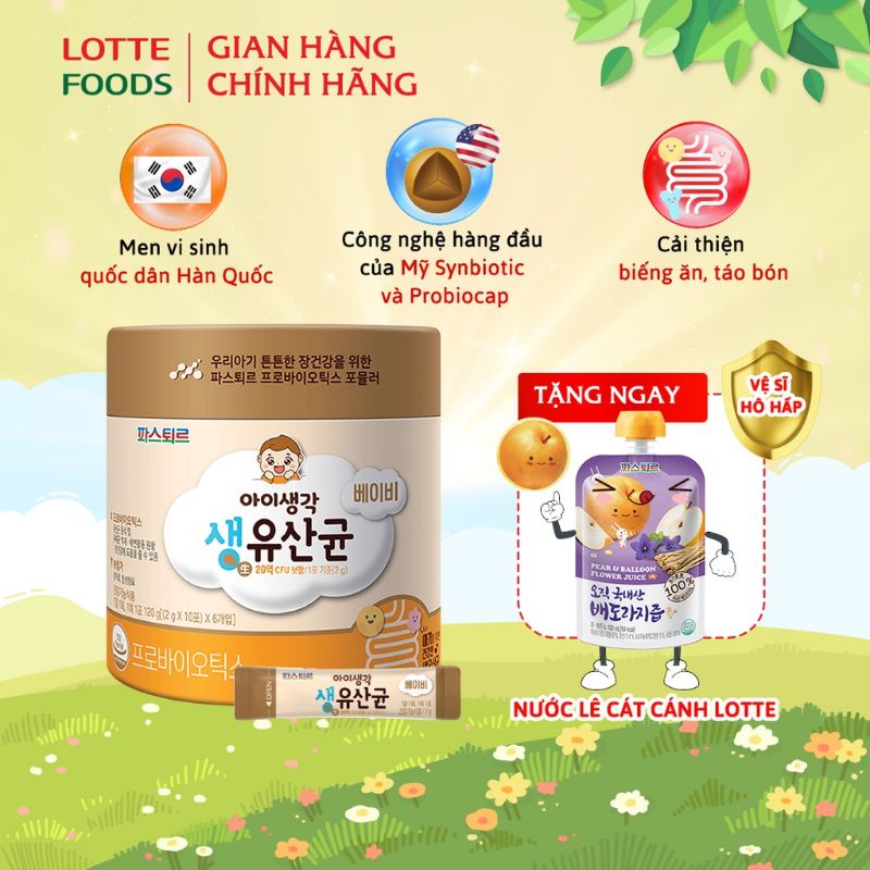 Combo 30 gói men sysy baby hàn quốc cho trẻ 0-24 tháng