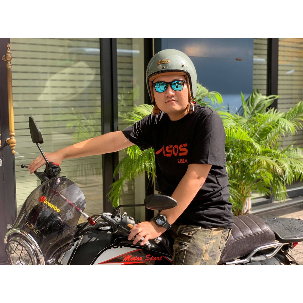 Kính mát NONS UV thời trang tráng bạc màu xanh chống tia UV400 | BigBuy360 - bigbuy360.vn