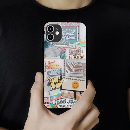 Ốp lưng iphone hình have a great day collage art cubism dễ thương  cho các dòng SAMSUNG PAP20210775