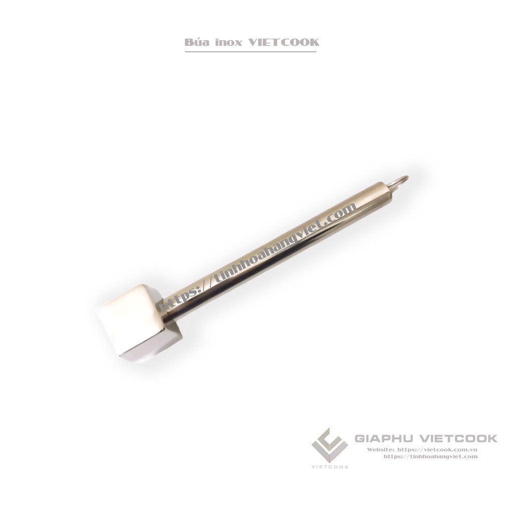 Búa inox 304 VIETCOOK - Dùng dần thịt, đập hành tỏi, đập đá...