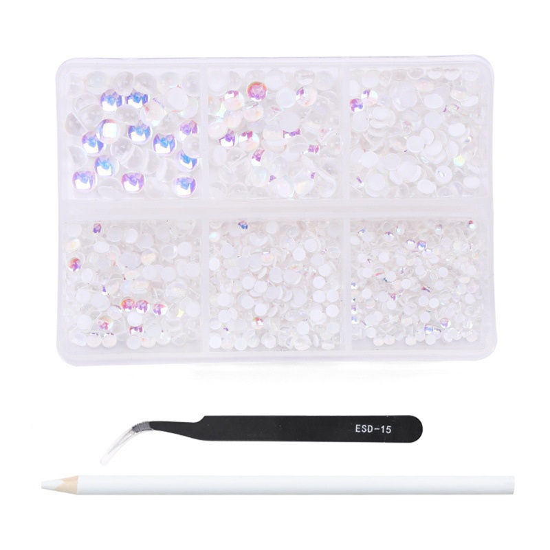 Hạt Đá Tròn Màu Sắc Kẹo Ngọt Dùng Trang Trí Móng Tay DIY