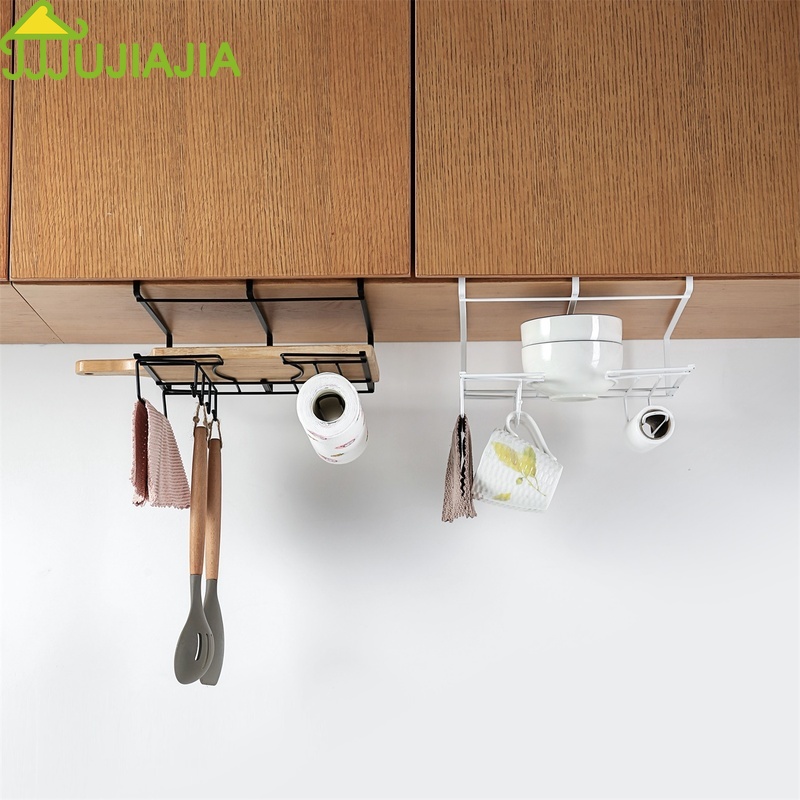 Giá Treo Đồ Gắn Tủ JUJIAJIA Bằng Sắt Đa Năng Cho Nhà Bếp
