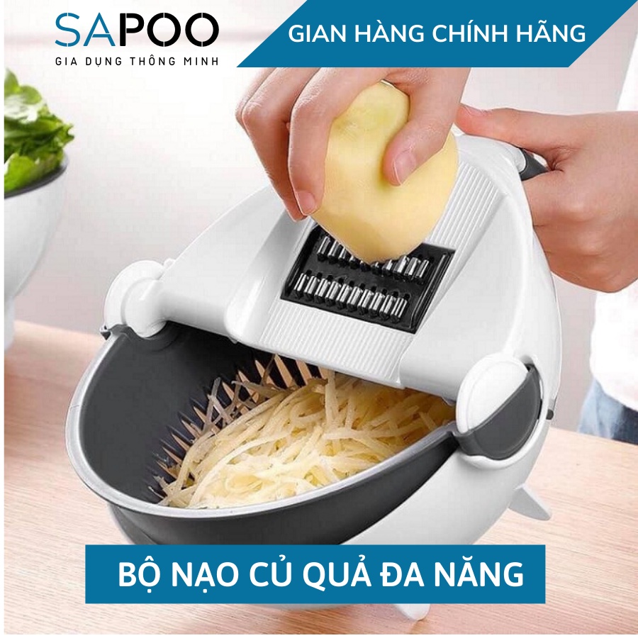 Bộ Rổ Nạo Rau Củ Quả Nhà Bếp 7 Chi Tiết Đa Năng, Dụng Cụ Nạo Rau Củ Quả Đa Năng - Gia Dụng SAPOO