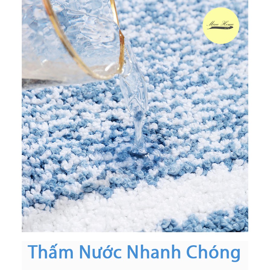 Thảm lau chân thấm nước chống trơn trượt hàng cao cấp minehome cho cửa nhà, nhà tắm nhiều kích thước, màu sắc