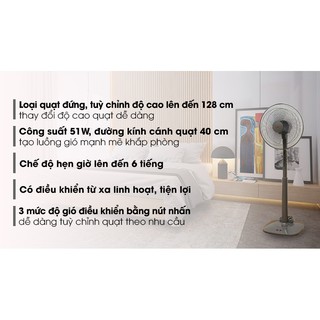 Quạt Đứng Lửng KDK M40K (Miễn phí giao tại HCM-ngoài tỉnh liên hệ shop)