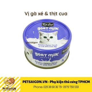 Pate Cho Mèo KitCat Sữa Dê Lon 70G
