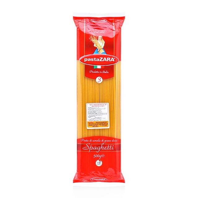Mì Ý Pasta Zara số 3  loại 500g