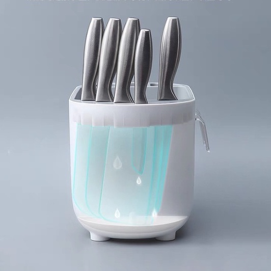giá để dao kèm hộp đựng Gia vị ECOCO E2114 chất liệu nhựa PP đảm bảo an toàn sức khỏe Gia đình