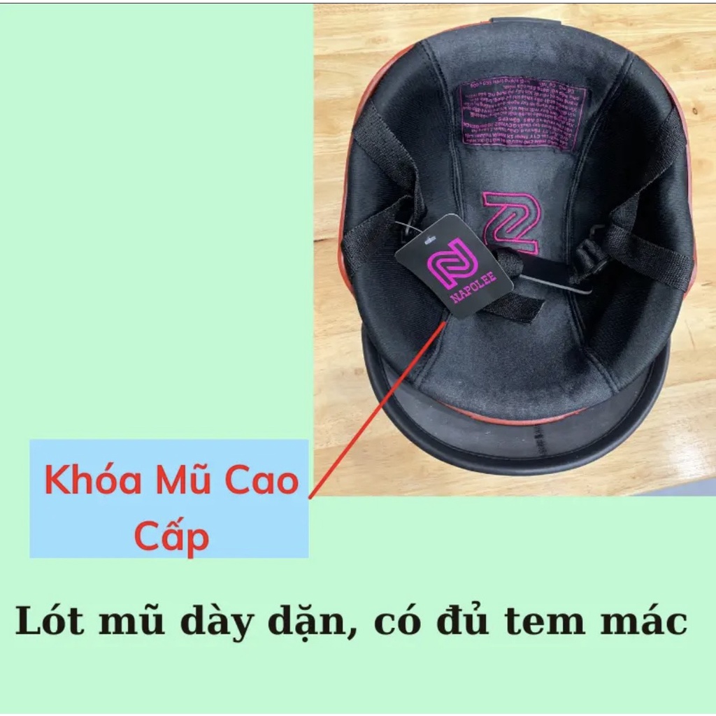 Mũ Bảo Hiểm 1/2 Nhiều Màu Tem Siêu Hot
