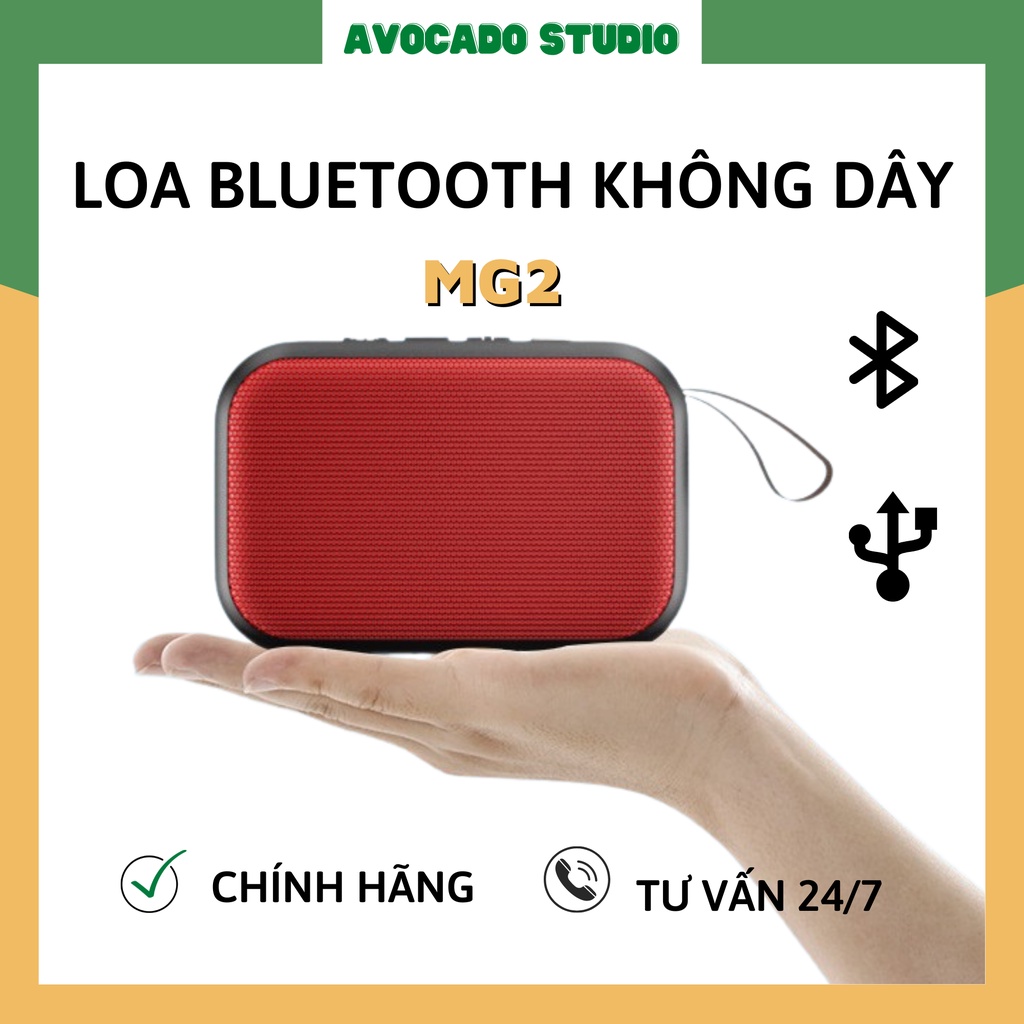 Loa Bluetooth Mini - Loa Cầm Tay Nhỏ Gọn Nghe Nhạc Không Dây Và Thẻ Nhớ Gutek Charge G2