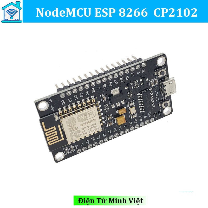 Kit NodeMcu ESP8266 CH340 - Mạch Arduino Tích Hợp Wifi