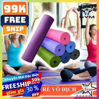 FREESHIP 🎁 Thảm Tập Yoga TPE cao cấp ❤️ Tham tập gym Êm Ái Siêu Bám Chống Trượt Tốt