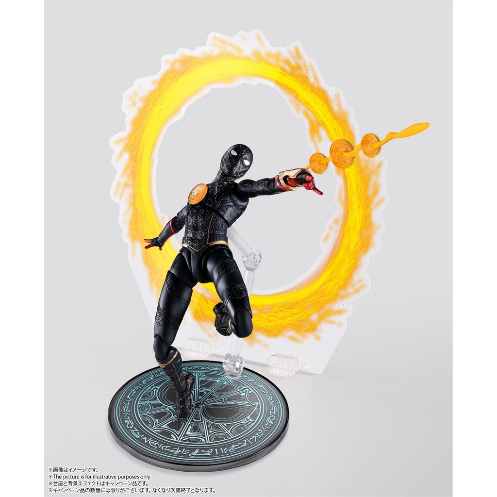 Mô Hình Chính Hãng SHF: Spider Man Black & Gold Suit - No Way Home
