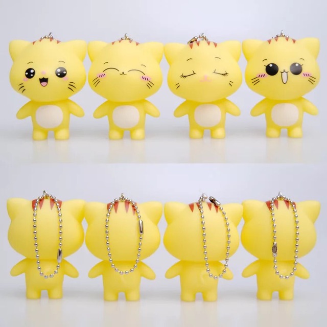Móc khoá mèo vàng cute
