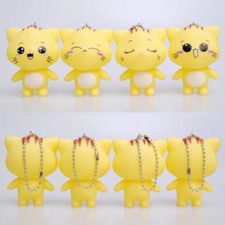 Móc khoá mèo vàng cute