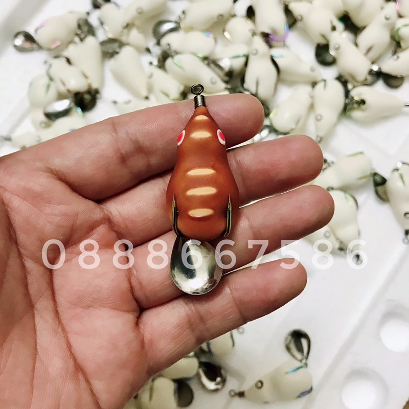 Mồi câu lure nhái hơi TNQ F1 và F2 - TNQ LUES - Toán Nhà Quê