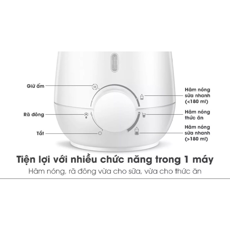 Máy hâm sữa và thức ăn siêu tốc Philips Avent SCF355.07, may u sua, may ham sua giữ nhiệt cho bé