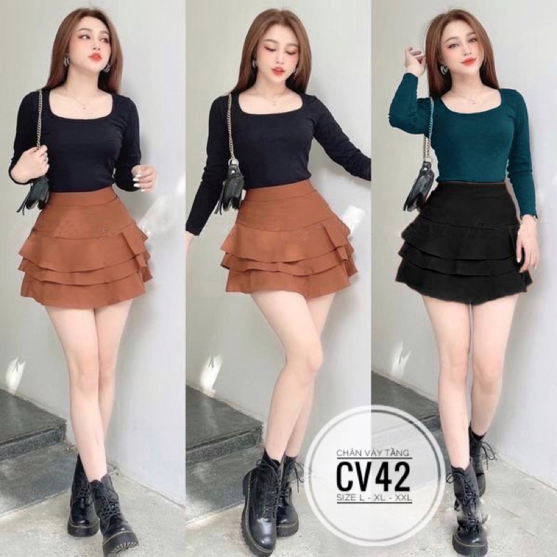 Bigsize Chân váy tầng CV42