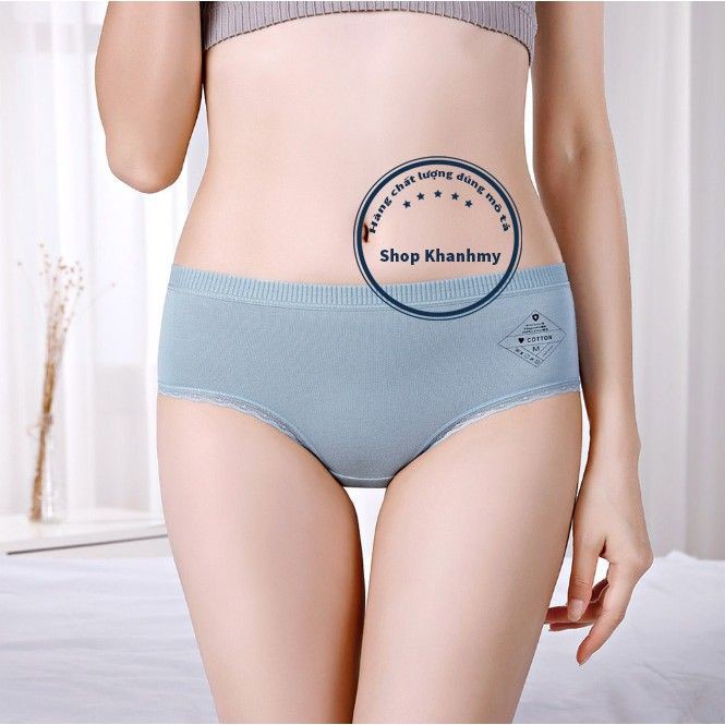 Quần lót nữ Cotton viền ren lưng thun có chọn size chọn màu QL05 | BigBuy360 - bigbuy360.vn