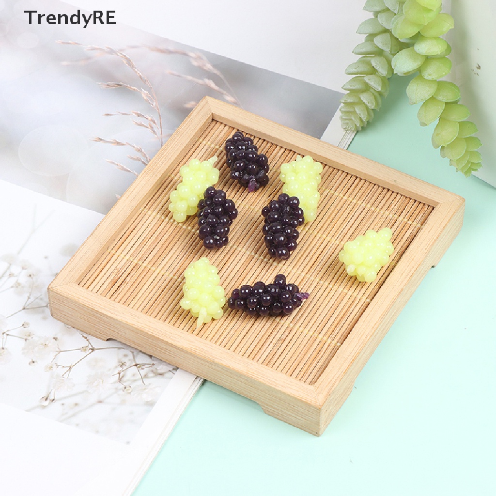 Set 4 Chùm Nho Mini Trang Trí Nhà Búp Bê Tỉ Lệ 1 / 12