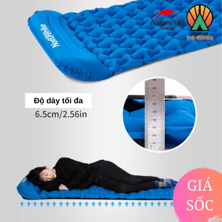 Đệm Hơi TPU Siêu Nhẹ Kèm Gối NatureHike NH19Z012-P